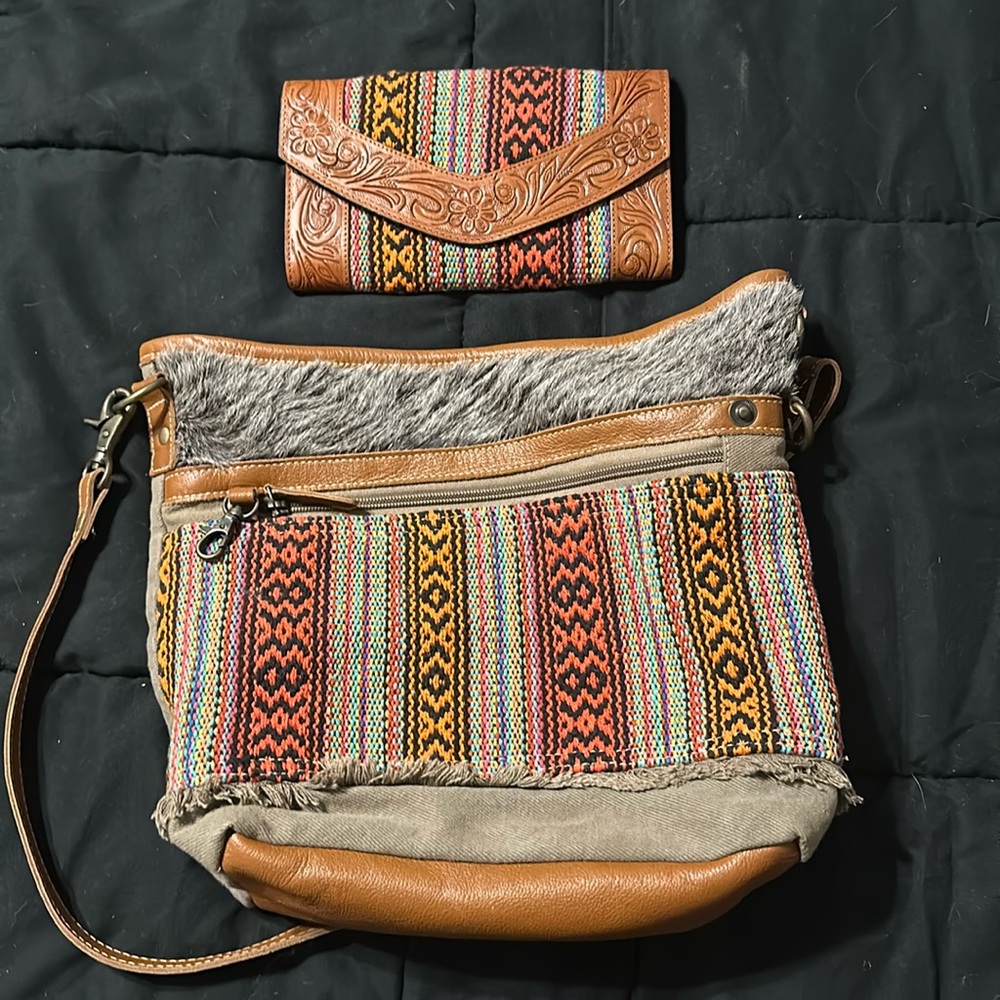 Brand new Myra bag and matching wallet.